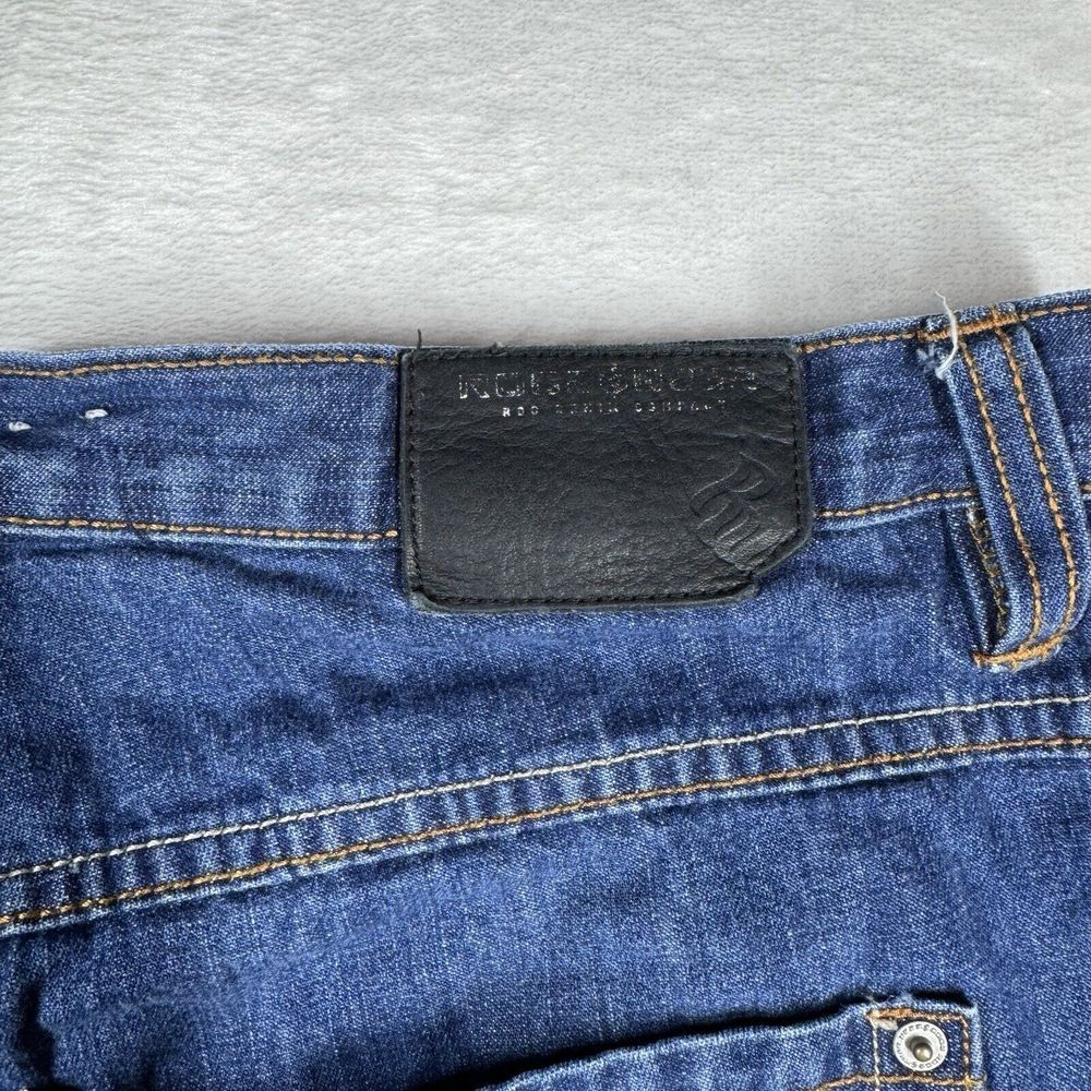 Y2K Rocawear Size 42Tab‎ Jean Carpenter Baggy Jorts Skate Grunge Hip Hop Rave - Picture 9 of 11
